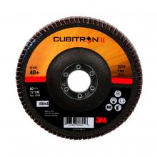 3M 7100104601 - 3M™ Cubitron™ II Flap Disc, 969F, T29, 40+, YF-weight, 5 in x 7/8 in