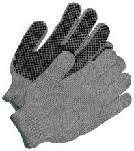 Bob Dale Gloves & Imports Ltd 10-1-367FD-L - Seamless Knit Poly-Cotton Knitwrist PVC Dot Palm