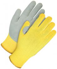 Bob Dale Gloves & Imports Ltd 10-1-370KLP-11 - Seamless Knit Aramid Cut Resistant Glove Split Leather Palm