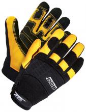 Bob Dale Gloves & Imports Ltd 20-1-10002-L - Performance Glove Rope/Rescue Grain Deerskin Rubbertec Palm