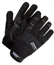 Bob Dale Gloves & Imports Ltd 20-1-10605B-L - Mechanics Glove Synthetic Leather Anti-Vib Gel Palm Black