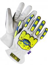 Bob Dale Gloves & Imports Ltd 20-1-10697-L - ArcTek Goatskin Rolled Cuff Back Hand Protection Lined Kevla