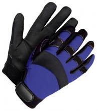 Bob Dale Gloves & Imports Ltd 20-1-10700N-L - Mechanics Glove Synthetic Leather Navy Blue/Black