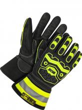 Bob Dale Gloves & Imports Ltd 20-1-10753-L - Oil Repellent Cut Resistant Goatskin 3" Gauntlet w/ Impact