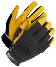 Bob Dale Gloves & Imports Ltd 20-1-1214-L - Mechanics Glove Grain Goatskin Palm Yellow