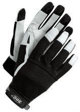 Bob Dale Gloves & Imports Ltd 20-1-1215-L - Mechanics Glove Grain Goatskin Palm Pearl White