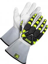 Bob Dale Gloves & Imports Ltd 20-1-1875-L - Goatskin 5" gauntlet w/ Backhand Protection