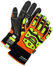 Bob Dale Gloves & Imports Ltd 20-9-11940-L - Winter Impact Performance Glove Cut 5 Palm Hi-Viz Orange