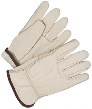 Bob Dale Gloves & Imports Ltd 20-9-1571-7-10 - Grain Cowhide Driver Straight Thumb Lined Fleece