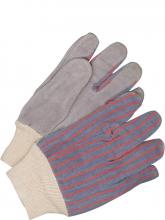 Bob Dale Gloves & Imports Ltd 30-1-903K-10 - Leather Palm Cotton Back Knitwrist Striped Back