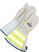 Bob Dale Gloves & Imports Ltd 50-9-1280KV-L - Grain Cow Utility Mitt Hi-Viz 1-Finger w/Thins & Kevlar Lini
