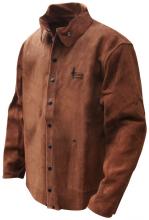 Bob Dale Gloves & Imports Ltd 60-1-126-L - Welding Jacket Split Cowhide Brown Kevlar Sewn