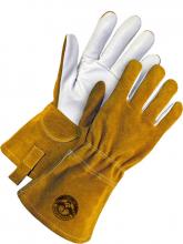 Bob Dale Gloves & Imports Ltd 60-1-1722-L - Gander TIG Welding Glove Split Cow Back Grain Goatskin Palm - Kevlar® Sewn