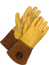Bob Dale Gloves & Imports Ltd 60-1-1810-L - Gander Brand Full Grain Leather w/ Spit Leather Cowhide Gaun - Kevlar® Sewn