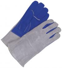 Bob Dale Gloves & Imports Ltd 60-1-4020 - Welding Glove Split Leather Blue/Grey Kevlar Sewn