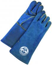 Bob Dale Gloves & Imports Ltd 60-1-7000W - Welding Glove Split Leather Blue CarbonX Lining Slim Fit