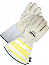 Bob Dale Gloves & Imports Ltd 60-9-1280KV-L - Grain Cow Utility Glove Hi-Viz w/ Thins C100 & Kevlar Lining