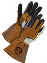 Bob Dale Gloves & Imports Ltd 60-9-1942-XS - Gander MIG Welder Grain Black / Split Brown Cow Fleece Lined