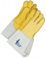 Bob Dale Gloves & Imports Ltd 64-1-1065C-10 - Grain Leather Utility Glove Gauntlet Outseam Sewn Ruf Rigger