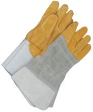 Bob Dale Gloves & Imports Ltd 64-1-1526-L - Welding Glove TIG Grain Deerskin Back Hand Patch Right Hand