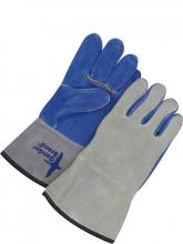 Bob Dale Gloves & Imports Ltd 64-1-666B - Welding Glove Split Leather Blue/Grey