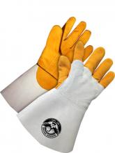 Bob Dale Gloves & Imports Ltd 64-9-1145-10 - Welding Glove TIG Grain Deerskin Back Hand Patch Left Hand