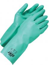 Bob Dale Gloves & Imports Ltd 99-1-1715F-10 - Unsupported Nitrile Green 13" Gauntlet 15mil Flock Lined