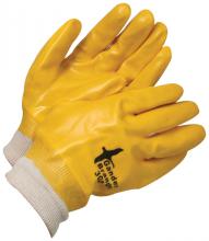 Bob Dale Gloves & Imports Ltd 99-1-302 - Coated PVC Single Dipped Knitwrist Yellow