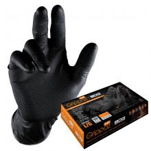 Bob Dale Gloves & Imports Ltd 99-1-6000B-L - Grippaz Black Nitrile Disposable 6mil Box