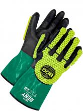 Bob Dale Gloves & Imports Ltd 99-1-778-6 - PVC/Nitrile Coated 12" Cut Resistant Gauntlet w/TPR Impact