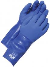 Bob Dale Gloves & Imports Ltd 99-1-824-10 - Coated PVC Triple Coated 14" Gauntlet Blue