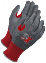 Bob Dale Gloves & Imports Ltd 99-1-9530-7 - Red 21G Seamless Knit Cut Resistant Grey NBR Palm w/ Touchscreen