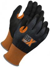 Bob Dale Gloves & Imports Ltd 99-1-9541-7 - Orange 21G Seamless Knit Cut Resistant Black PU Palm w/ Touchscreen