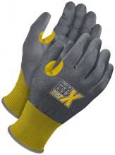 Bob Dale Gloves & Imports Ltd 99-1-9550-7 - Yellow 21G Seamless Knit Cut Resistant Grey NBR Palm w/ Touchscreen