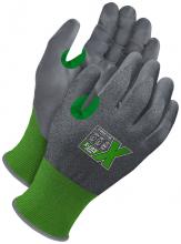 Bob Dale Gloves & Imports Ltd 99-1-9560-7 - Green 21G Seamless Knit Cut Resistant Grey NBR Palm w/ Touchscreen