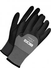 Bob Dale Gloves & Imports Ltd 99-1-9610KD-10 - Seamless Knit Grey Nylon 15G Black Nitrile Foam Knuckle Dip