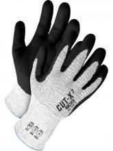 Bob Dale Gloves & Imports Ltd 99-1-9627-10 - CUT-X Grey HPPE Cut Resistant Black Sandy Nitrle Palm