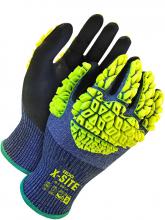 Bob Dale Gloves & Imports Ltd 99-1-9631-10 - 18 Gauge Seamless Knit Black Sandy Nitrile TPR Backhand