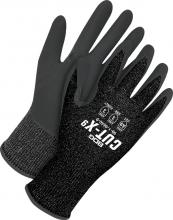 Bob Dale Gloves & Imports Ltd 99-1-9640-4 - 18 Gauge Black Cut Resistant Grey PU Palm w/ Touchscreen