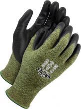 Bob Dale Gloves & Imports Ltd 99-1-9675-10 - Seamless Knit Green/Black Fr Yarn with Black Bi Polymer Dip