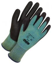 Bob Dale Gloves & Imports Ltd 99-1-9729-10 - Seamless Knit HPPE Cut Resistant Black Foam PVC Palm
