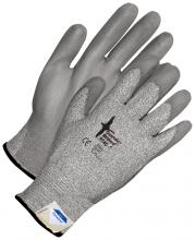 Bob Dale Gloves & Imports Ltd 99-1-9740-10 - Seamless Knit Dyneema  Cut Resistant Grey Polyurethane Palm
