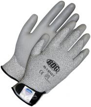 Bob Dale Gloves & Imports Ltd 99-1-9743-10 - Seamless Knit Dyneema® Cut Level 3 Grey PU Palm Velcro Wrist
