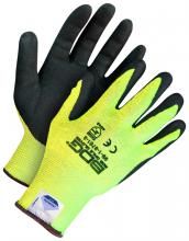 Bob Dale Gloves & Imports Ltd 99-1-9761-10 - Seamless Knit Dyneema Cut Resistant Hi-Viz Yellow PUFoam Pal