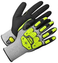 Bob Dale Gloves & Imports Ltd 99-1-9790-10 - Seamless Knit HPPE Cut Resistant Hi-Viz Yellow Impact Prote