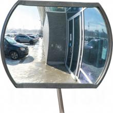 Zenith Safety Products SDP528 - Roundtangular Convex Mirror with Telescopic Arm