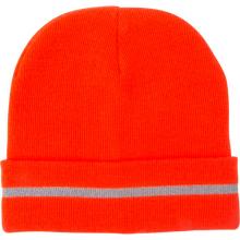 Zenith Safety Products SGI135 - High Visibility Orange Knit Hat with Reflective Stripe