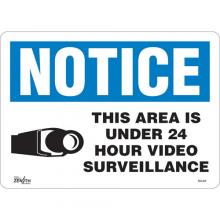 Zenith Safety Products SGL434 - "24 Hour Surveillance" Sign