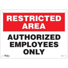 Zenith Safety Products SGL441 - "Authorized Personnel Only" Sign