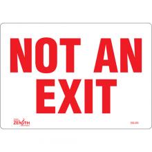 Zenith Safety Products SGL455 - "Not An Exit" Sign